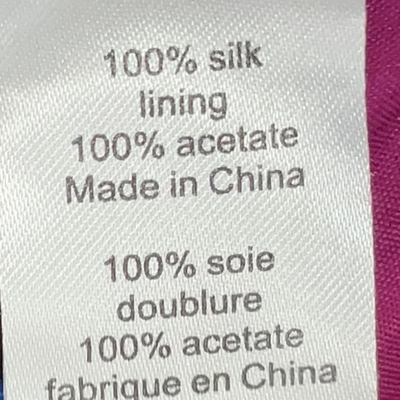 Nanette Lepore Magenta 100% Silk Embroidered Shift Dress Size 4 Small Boho Chic - Picture 6 of 7